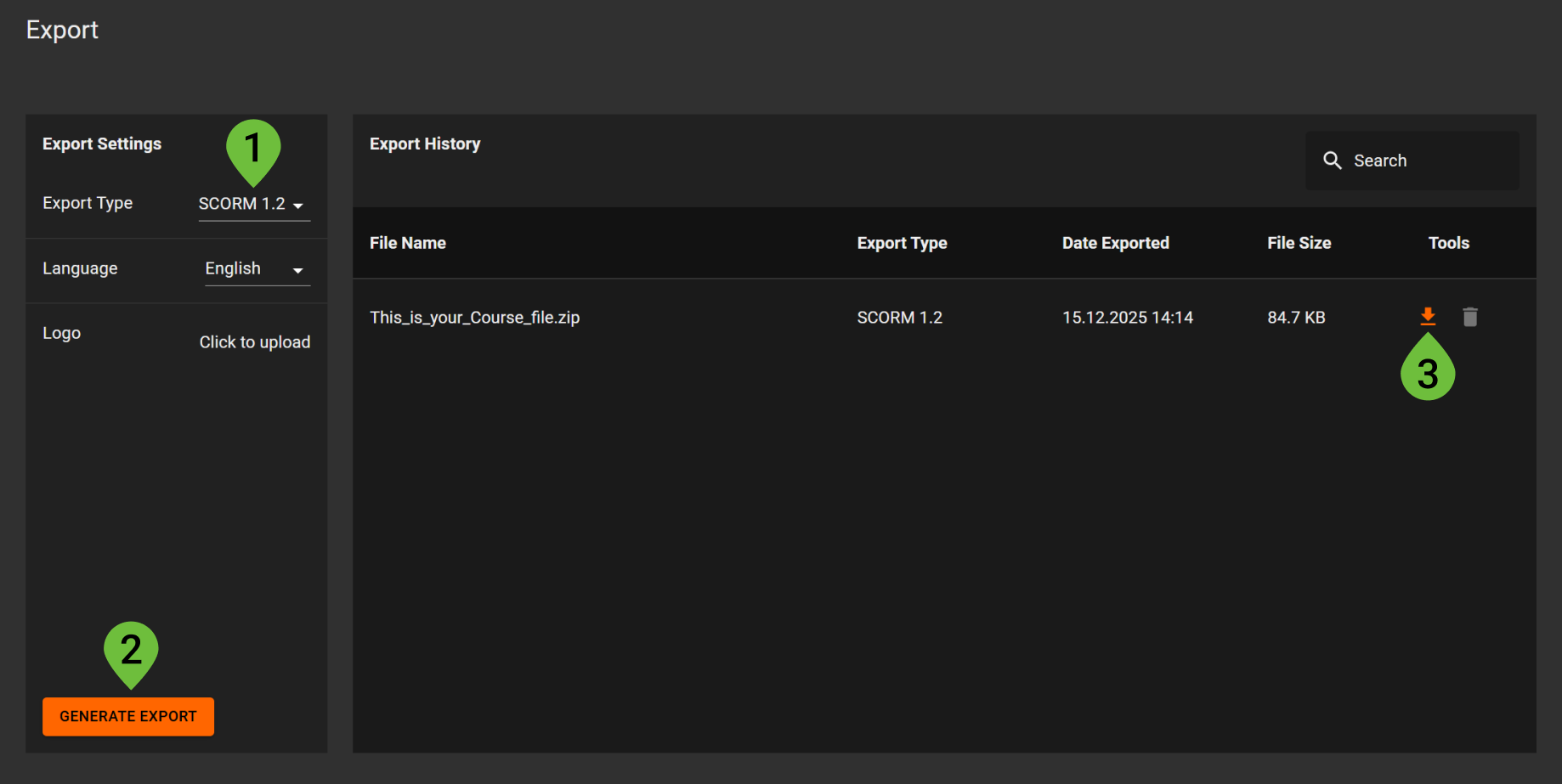 Export and Publish overview